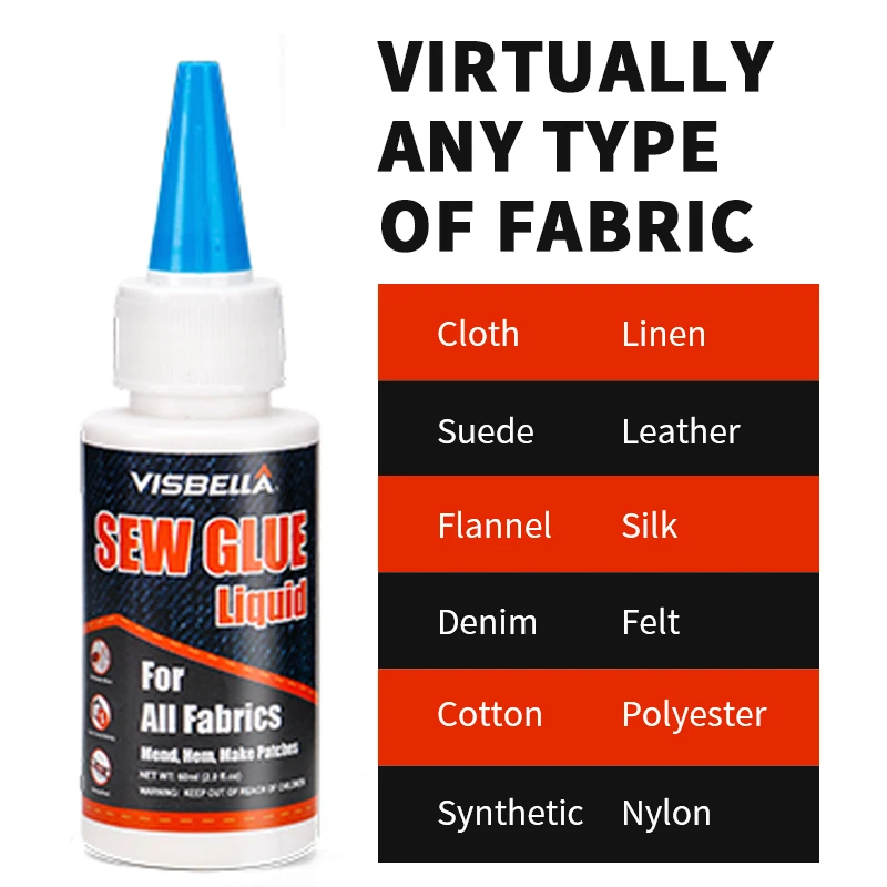 New Upgrade Washable Rubber Fabric Sew Liquid Glue Repair Kit for ...