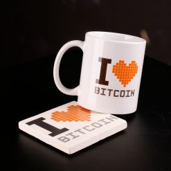 I Love Bitcoin Mug and Stand