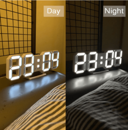 Modern Digital 5 Color Led Table Clock | Coins Shopy