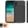 İPhone X Charger Cover Black High Quality 3600 / 6000mAh Car and Handhold Gift