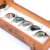 Fulljion 5pcs/lot Crankbaits Fishing Lures Wobblers Crank Hard Baits Painting Series for Fishing Topwater Artificial Bass Pesca
