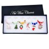 6PCs/Box New Year Party Dinner Table Decoration Christmas Gift Ornaments Wine Makers Christmas Decorations For Home