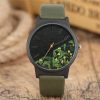 Unisex Watches Tropical Jungle Design Quartz Wristwatch for Men's Women's Creative Casual Sport Clock