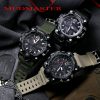Men Military Watch 50m Waterproof Wristwatch LED Quartz Clock Sport Watch