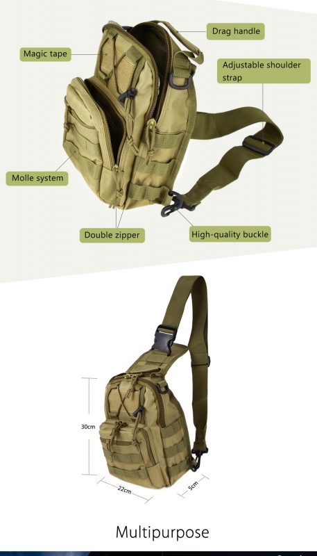 Outlife Hotsale 9 Color 600D Military Tactical Backpack Shoulder ...