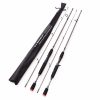 1.8m 2 Segments Fishing Rod M Power Line wt.6-15lb lure wt.1/8-3/4oz Carbon Spinning Casting Lure Fishing Rod