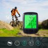 Sunding SD 563B Waterproof LCD Display Cycling Bike Bicycle Computer Odometer Speedometer with Green Backlight
