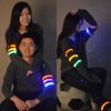 Outdoor Sports Night Running Light Safety Jogging Led Arm Leg Warning Wristband Riding Bike Bicycle Party Glowing Band 35*2.5cm