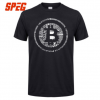 T-Shirt Bitcoin Black Logo %100 Cotton Clothes T-Shirt