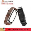 Original Mijobs Genuine Xiaomi Mi Band 2 Strap Leather Strap With Metal Frame Smart Bracelet