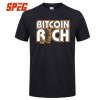 Bitcoin Rich %100 Cotton Clothes T-Shirt
