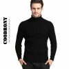 Winter Thick Warm 100% Cashmere Sweater Men Turtleneck Brand Mens Sweaters Slim Fit