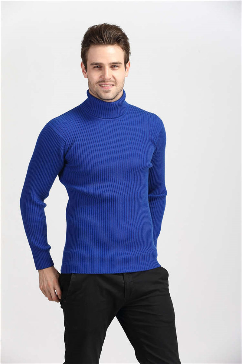 Winter Thick Warm 100% Cashmere Sweater Men Turtleneck Brand Mens ...