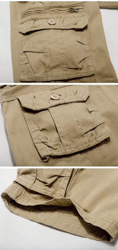 Mens Military Cargo Shorts Summer Army Green Cotton Shorts Men Loose ...