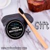 Actived Charcoal Powder + Bamboo Toothbrush