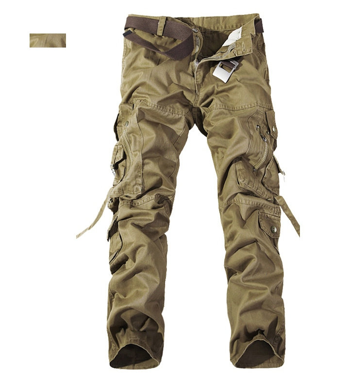 Top Fashion Multi-Pocket Solid Mens Cargo Pants High Quality Men ...