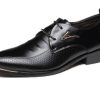 Mens Dress Shoes Fashion Pointed Toe Lace Up Men's Business Casual Shoes Brown Black Leather Oxfords Shoes