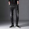 Black Skinny Jeans Men Winter Autumn Stretch Denim Jeans Men Elastic Casual Slim Jean Pants