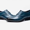 Flat Classic Men Dress Shoes Genuine Leather Wingtip Carved Italian Formal Oxford