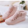 Plush Women Warming Boots Suede Outdoor Winter Feather Casual Shoes Durable Female Snow Boots Footwear