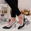 Classics Genuine Leather Dress Shoes Woman Sexy Thin High Heels Women Shoes