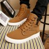 Men Snow Boots Fashion Microfiber PU Warm Plus Cotton Ankle Autumn Winter Boots