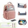 Diaper Bag Folding Shoulder Multifunctional Foldable Baby Travel Large Capacity Waterproof Cribs Backpack Stroller For Outdoor Travel